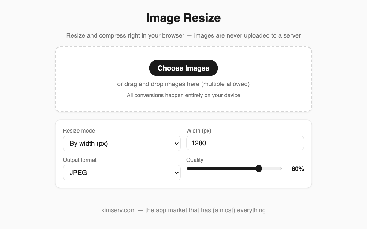 Image Resizer screenshot