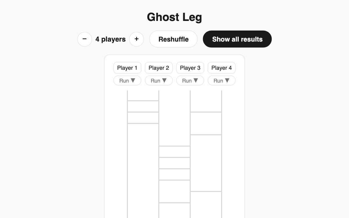 Ghost Leg (Ladder) screenshot