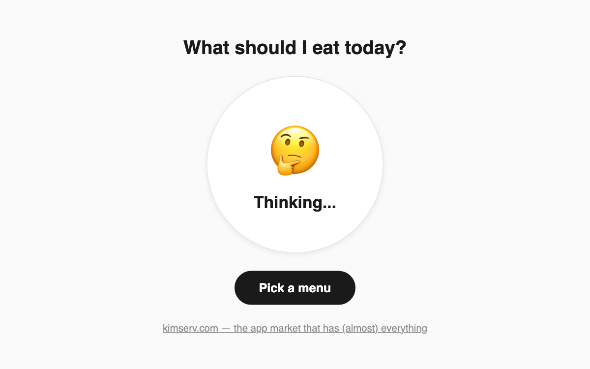 What Should I Eat? screenshot