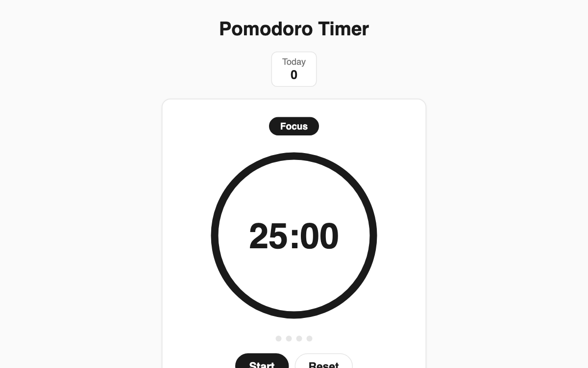 Pomodoro Timer screenshot
